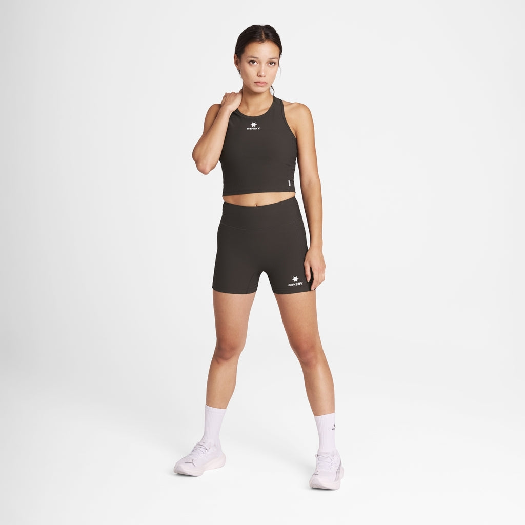 Combat Rib Crop Top - Damen