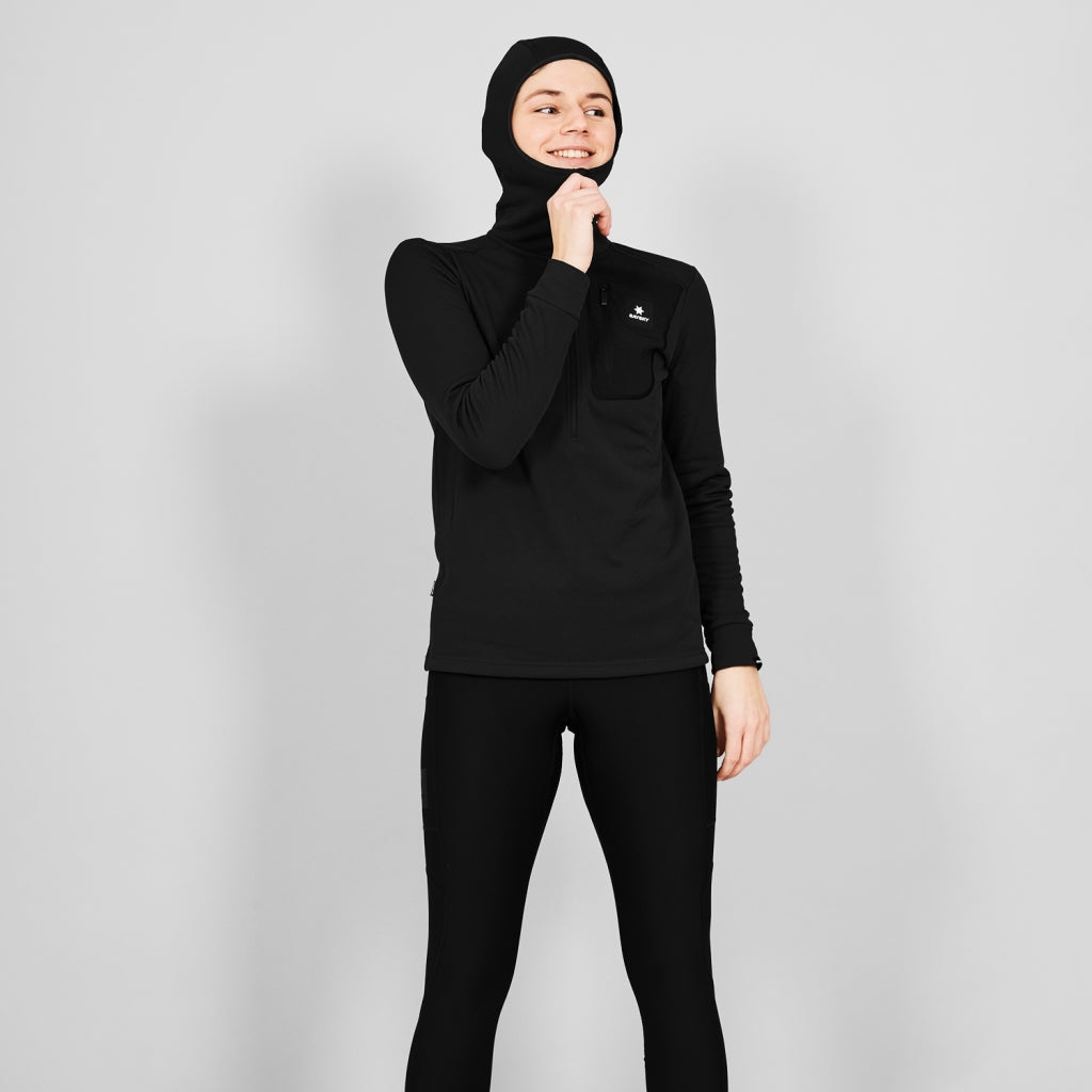 Combat Half Zip Fleece Hoodie - Damen