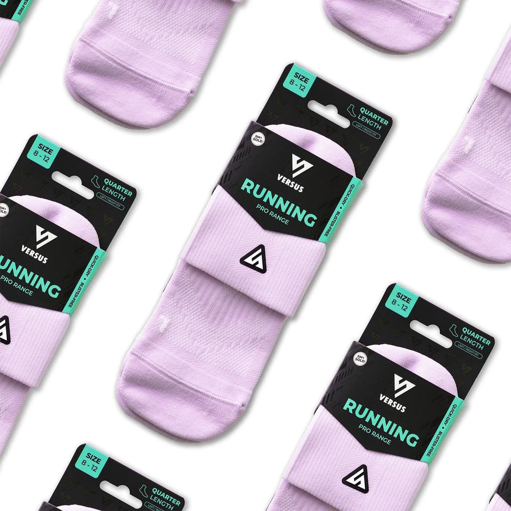 Running Pro Range Socken Quarter - Versus - Purple