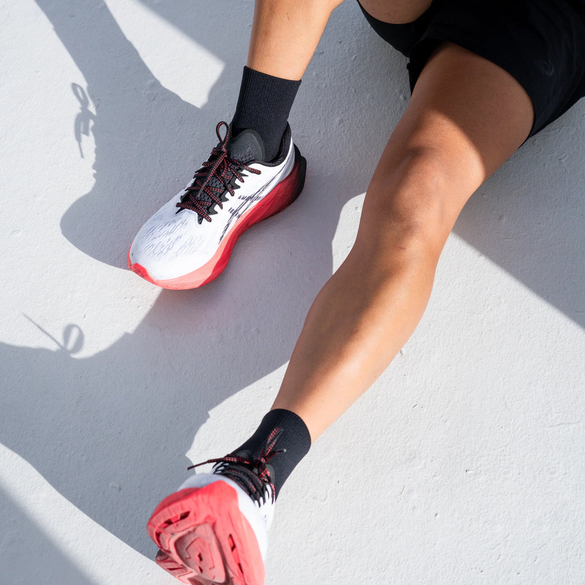 Running Pro Range Socken Quarter - Versus - Black Running