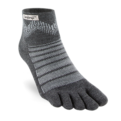 Outdoor Midweight Mini-Crew Slate Merino Zehensocken - Unisex