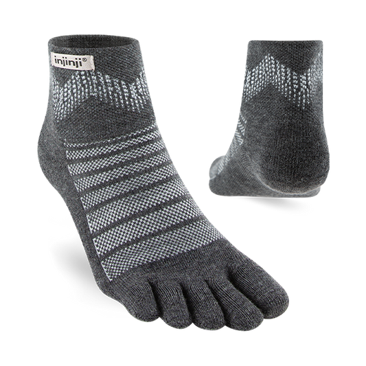 Outdoor Midweight Mini-Crew Slate Merino Zehensocken - Unisex