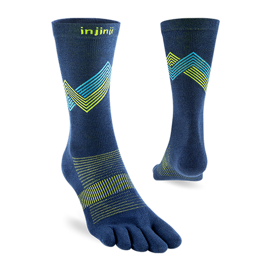 Run Lightweight Crew Zehensocken