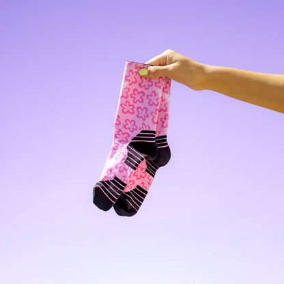 Active Crew Socken - Versus - Pink Flower Power