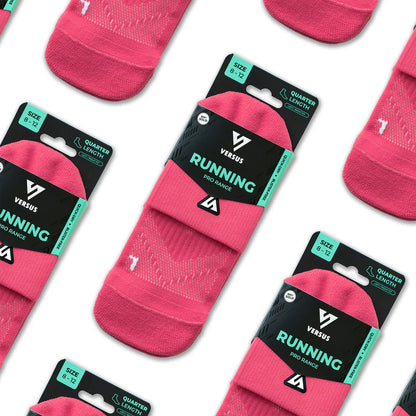 Running Pro Range Socken Quarter - Versus - Popsicle Pink