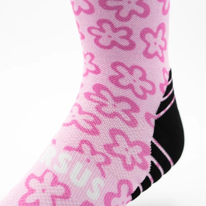 Active Crew Socken - Versus - Pink Flower Power