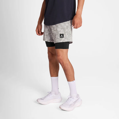 Camo Pace 2 in 1 Shorts 5'' - Herren