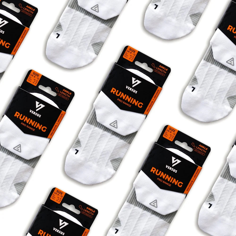 Running Pro Range Socken Ankle - Versus - Cloud White