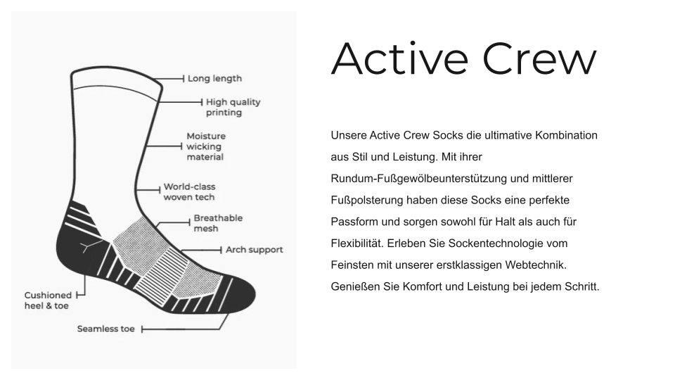 ERKA Marsch Socken - Erkelenz - Active Crew Socken - Limitiert