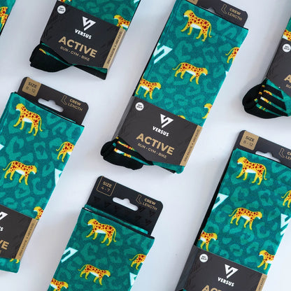 Active Crew Socken - Versus - Leopard