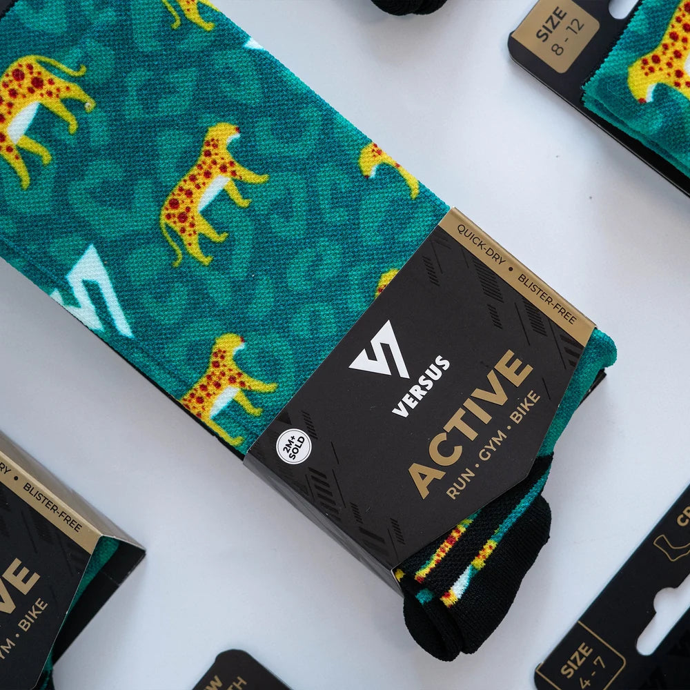 Active Crew Socken - Versus - Leopard