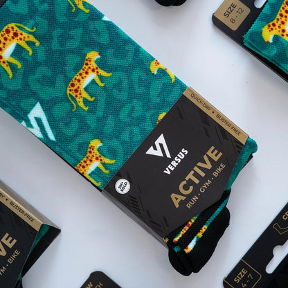 Active Crew Socken - Versus - Leopard