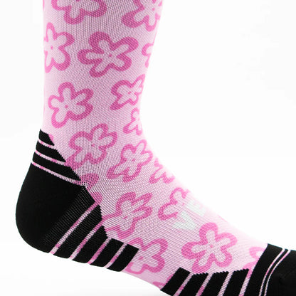 Active Crew Socken - Versus - Pink Flower Power