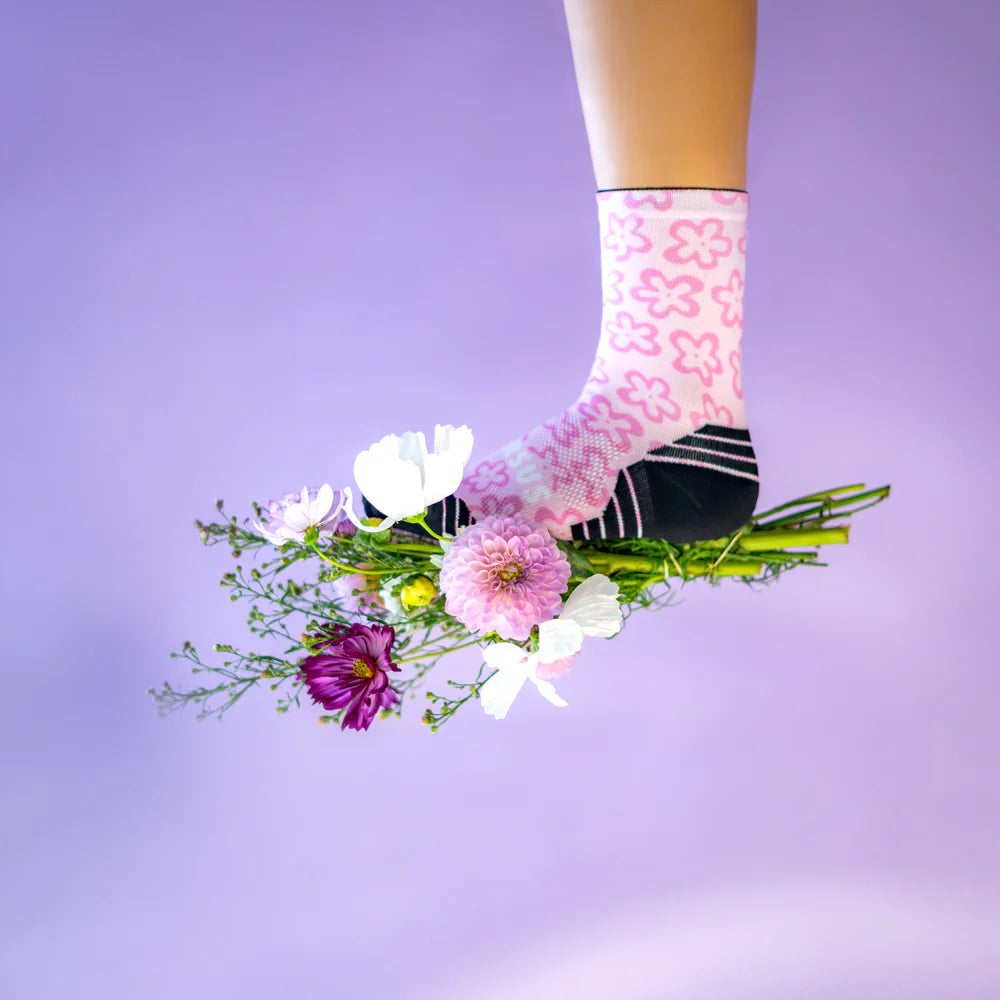 Active Crew Socken - Versus - Pink Flower Power