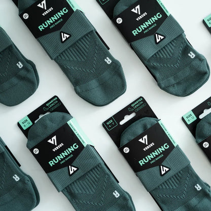Running Pro Range Socken Quarter - Versus - Airforce